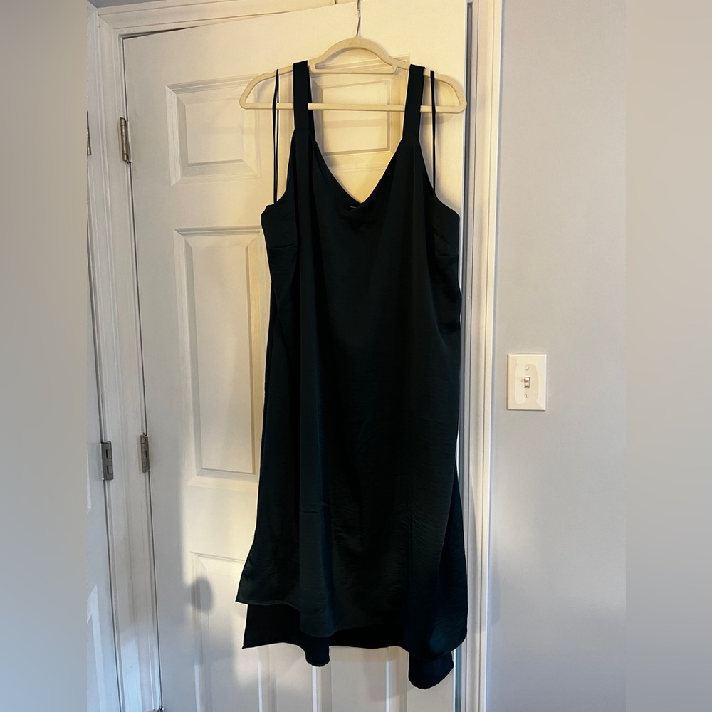 Universal Standard Dark Teal Slip Dress